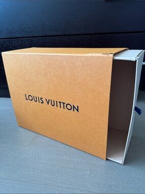 Louis Vuitton Large Orange Drawer Gift Handbag Purse Box 14” x 11” x 5”